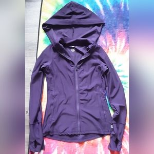 Dark purple full zip hoodie